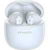 Awei Sluchawki Bluetooth 5.3 Enctws + Stacja Dokujaca Bialy /White - (T68)