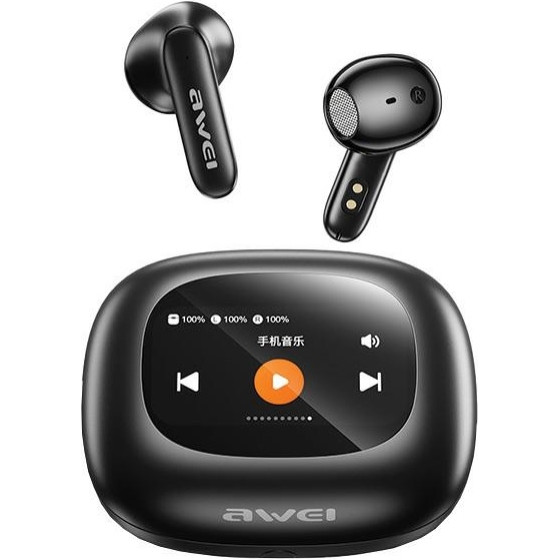 Awei Sluchawki Bluetooth 5.4 TP97TWs + Stacja Dokujaca czarny/Black - (TP97)