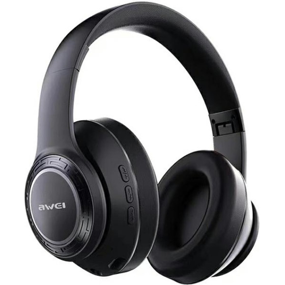 Awei Sluchawki Nauszne Bluetooth A300BLczarny/Black - (A300BL)