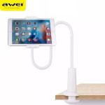 Awei Uchwyt Biurkowy X3 4''-10,5'' bialy/White Dlugie Ramie - (X3W)