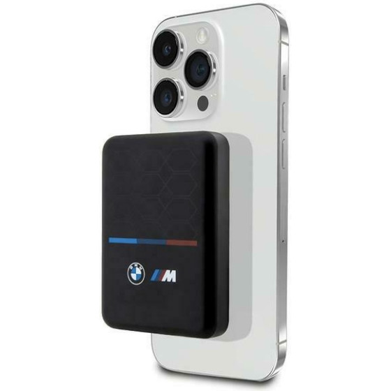 BMW Powerbank Indukcyjny BMPBMS5K22PGVK15W 5000mAh + Kabel czarny/Black M Collection Magsafe - (BMPBMS5K22PGVK)