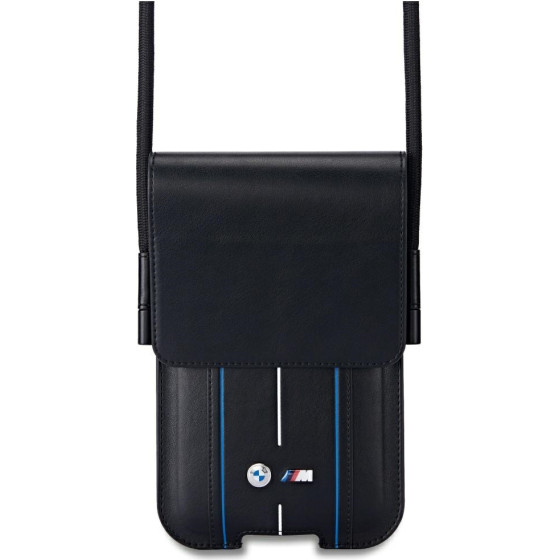BMW Torebka Phone Pouch Blue Stripes Czarny - (BMPSP15XMPVSKL)
