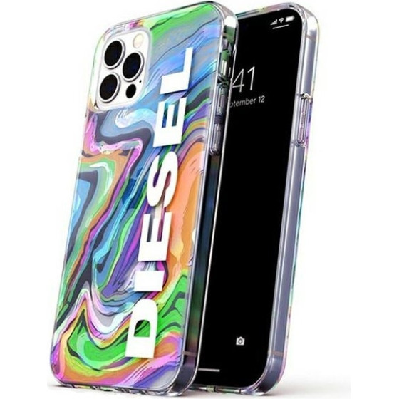 DIESEL Clear Case Digital Holographicaop Iphone 12/12 Pro holograficzny-bialy/holographic-White - (44315)