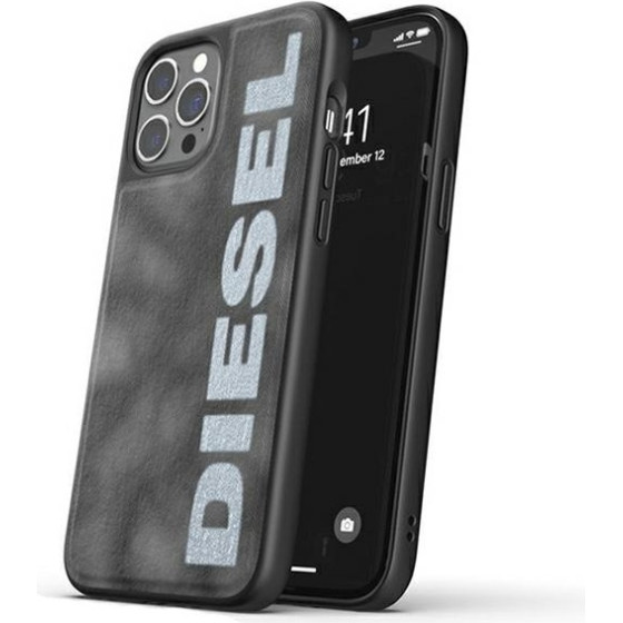 DIESEL Moulded Case Bleached Denimiphone 12/12 Pro szaro-bialy/grey-White - (44297)