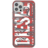 DIESEL Snap Case Clear Aop Iphone 12 Promax czerwono-szary/red-Grey - (42568)