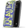 DIESEL Snap Case Clear Aop Iphone 12 Promax niebiesko-limonkowy/blue-Lime - (42565)