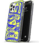 DIESEL Snap Case Clear Aop Iphone 12 Promax niebiesko-limonkowy/blue-Lime - (42565)