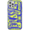 DIESEL Snap Case Clear Aop Iphone 12 Promax niebiesko-limonkowy/blue-Lime - (42565)