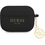 Guess Airpods Pro Cover Black Silicone Charm 4G Collection - (GUAPLSC4EK)