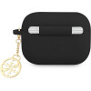 Guess Airpods Pro Cover Black Silicone Charm 4G Collection - (GUAPLSC4EK)