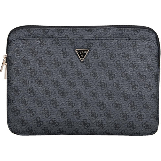 Guess Bag Sleeve 14'' 4G Zipper Pocket Triangle Logo Black - (GUCS14ZP4DPTK)