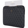 Guess Bag Sleeve 14'' 4G Zipper Pocket Triangle Logo Black - (GUCS14ZP4DPTK)