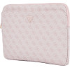 Guess Bag Sleeve 14'' 4G Zipper Pocket Triangle Logo Pink - (GUCS14ZP4DPTP)