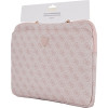 Guess Bag Sleeve 14'' 4G Zipper Pocket Triangle Logo Pink - (GUCS14ZP4DPTP)