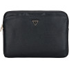 Guess Bag Sleeve 14'' Grained Zipper Pocket Triangle Logo Black - (GUCS14ZPGTSPSK)