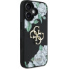Guess Case Grained Roses Big 4G Logo For Iphone 16 Black - (GUHCP16SPGROP4MK)