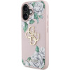 Guess Case Grained Roses Big 4G Logo For Iphone 16 Pink - (GUHCP16SPGROP4MP)
