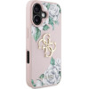 Guess Case Grained Roses Big 4G Logo For Iphone 16 Pink - (GUHCP16SPGROP4MP)