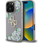 Guess Case Grained Roses Big 4G Logo For Iphone 16 Pro Max Purple - (GUHCP16XPGROP4MU)
