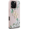 Guess Case Grained Roses Big 4G Logo For Iphone 16 Pro Pink - (GUHCP16LPGROP4MP)