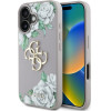 Guess Case Grained Roses Big 4G Logo For Iphone 16 Purple - (GUHCP16SPGROP4MU)