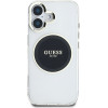 Guess Case Iml Metal Colored Circle Classic Logo Magsafe For Iphone 16 Black - (GUHMP16SHTDRCEDK)