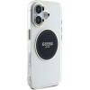 Guess Case Iml Metal Colored Circle Classic Logo Magsafe For Iphone 16 Black - (GUHMP16SHTDRCEDK)