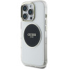 Guess Case Iml Metal Colored Circle Classic Logo Magsafe For Iphone 16 Pro Black - (GUHMP16LHTDRCEDK)