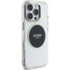 Guess Case Iml Metal Colored Circle Classic Logo Magsafe For Iphone 16 Pro Black - (GUHMP16LHTDRCEDK)