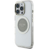 Guess Case Iml Metal Colored Circle Classic Logo Magsafe For Iphone 16 Pro Grey - (GUHMP16LHTDRCEDG)
