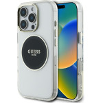 Guess Case Iml Metal Colored Circle Classic Logo Magsafe For Iphone 16 Pro Max Black - (GUHMP16XHTDRCEDK)