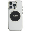 Guess Case Iml Metal Colored Circle Classic Logo Magsafe For Iphone 16 Pro Max Black - (GUHMP16XHTDRCEDK)
