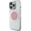 Guess Case Iml Metal Colored Circle Classic Logo Magsafe For Iphone 16 Pro Max Pink - (GUHMP16XHTDRCEDP)