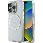 Guess Case Iml Metal Colored Circle Classic Logo Magsafe For Iphone 16 Pro Max White - (GUHMP16XHTDRCEDH)