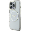 Guess Case Iml Metal Colored Circle Classic Logo Magsafe For Iphone 16 Pro Max White - (GUHMP16XHTDRCEDH)