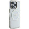 Guess Case Iml Metal Colored Circle Classic Logo Magsafe For Iphone 16 Pro Max White - (GUHMP16XHTDRCEDH)