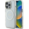 Guess Case Iml Metal Colored Circle Classic Logo Magsafe For Iphone 16 Pro White - (GUHMP16LHTDRCEDH)