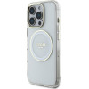 Guess Case Iml Metal Colored Circle Classic Logo Magsafe For Iphone 16 Pro White - (GUHMP16LHTDRCEDH)