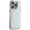 Guess Case Iml Metal Colored Circle Classic Logo Magsafe For Iphone 16 Pro White - (GUHMP16LHTDRCEDH)