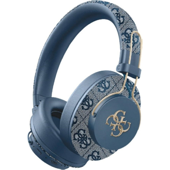 Guess Headphones Bluetooth Enc Metal 4G Logo Blue - (GUBHS72P4FC4MB)