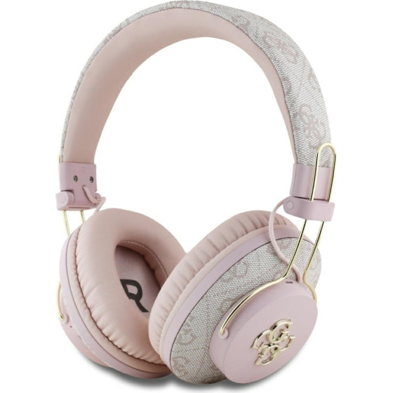 Guess Headphones Bluetooth Enc Metal 4G Logo Pink - (GUBHS72P4FC4MP)