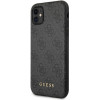 Guess Iphone 11 6,1''Grey Hard Case 4G Metal Gold Logo - (GUHCN61G4GFGR)
