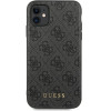 Guess Iphone 11 6,1''Grey Hard Case 4G Metal Gold Logo - (GUHCN61G4GFGR)
