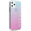 Guess Iphone 11 Pro Pink Blue Hard Case Glitter Gradient - (GUHCN58PCUGLPBL)