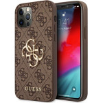 Guess Iphone 12/12 Pro6,1''Brown Hardcase 4G Big Metal Logo - (GUHCP12M4GMGBR)