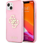 Guess Iphone 13 mini5,4'' Pink Hard Case Glitter 4G Big Logo - (GUHCP13SPCUGL4GPI)