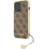 Guess Iphone 13 Pro / 136,1''Brown Hardcase 4G Charms Collection - (GUHCP13LGF4GBR)