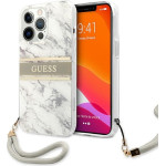 Guess Iphone 13 Pro Max6,7''Grey Hardcase Marble Strap Collection - (GUHCP13XKMABGR)
