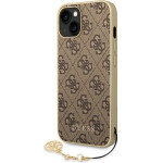 Guess Iphone 14 Plus/ 15 Plus 6.7'' Brown Hardcase 4G Charms Collection - (GUHCP14MGF4GBR)