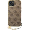 Guess Iphone 14 Plus/ 15 Plus 6.7'' Brown Hardcase 4G Charms Collection - (GUHCP14MGF4GBR)
